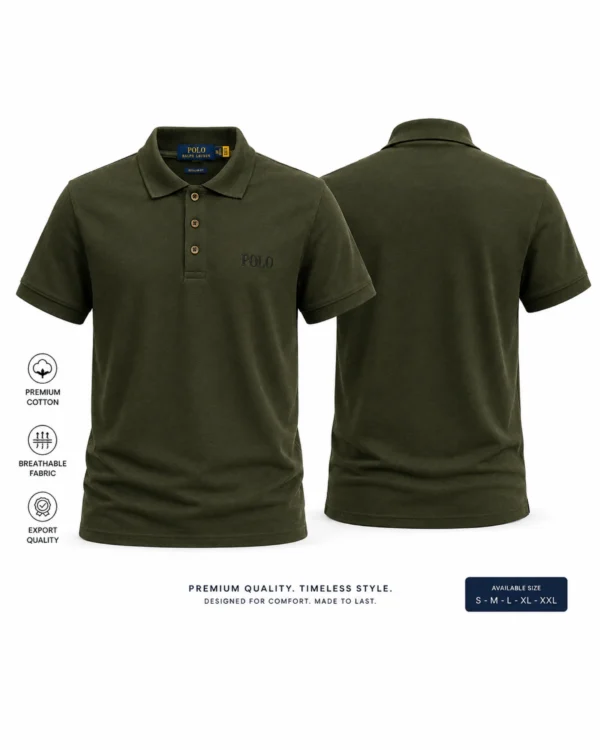 Olive Polo T-Shirt